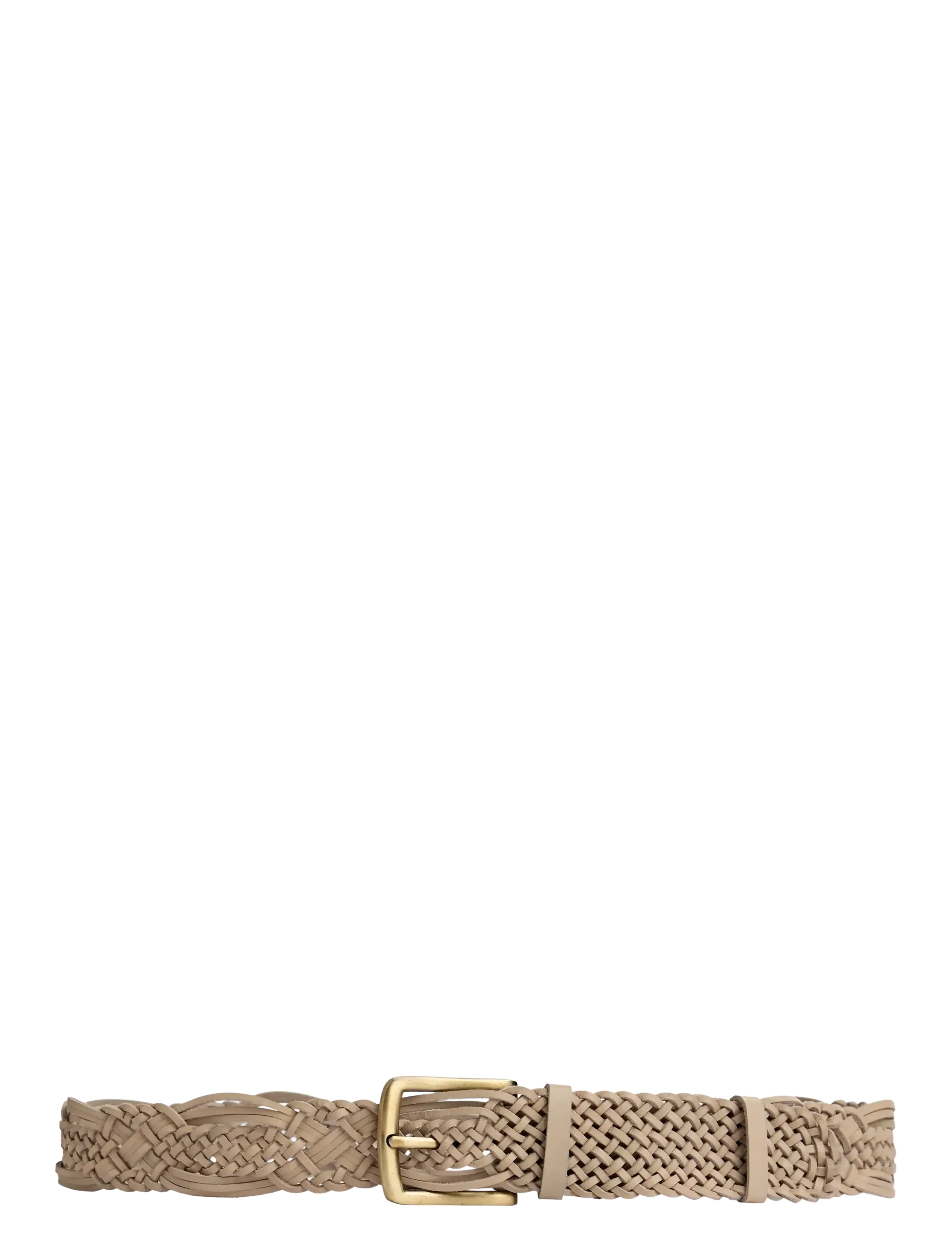 DEPECHE Weave Belt - Gürtel - 202 VANILLA / beige