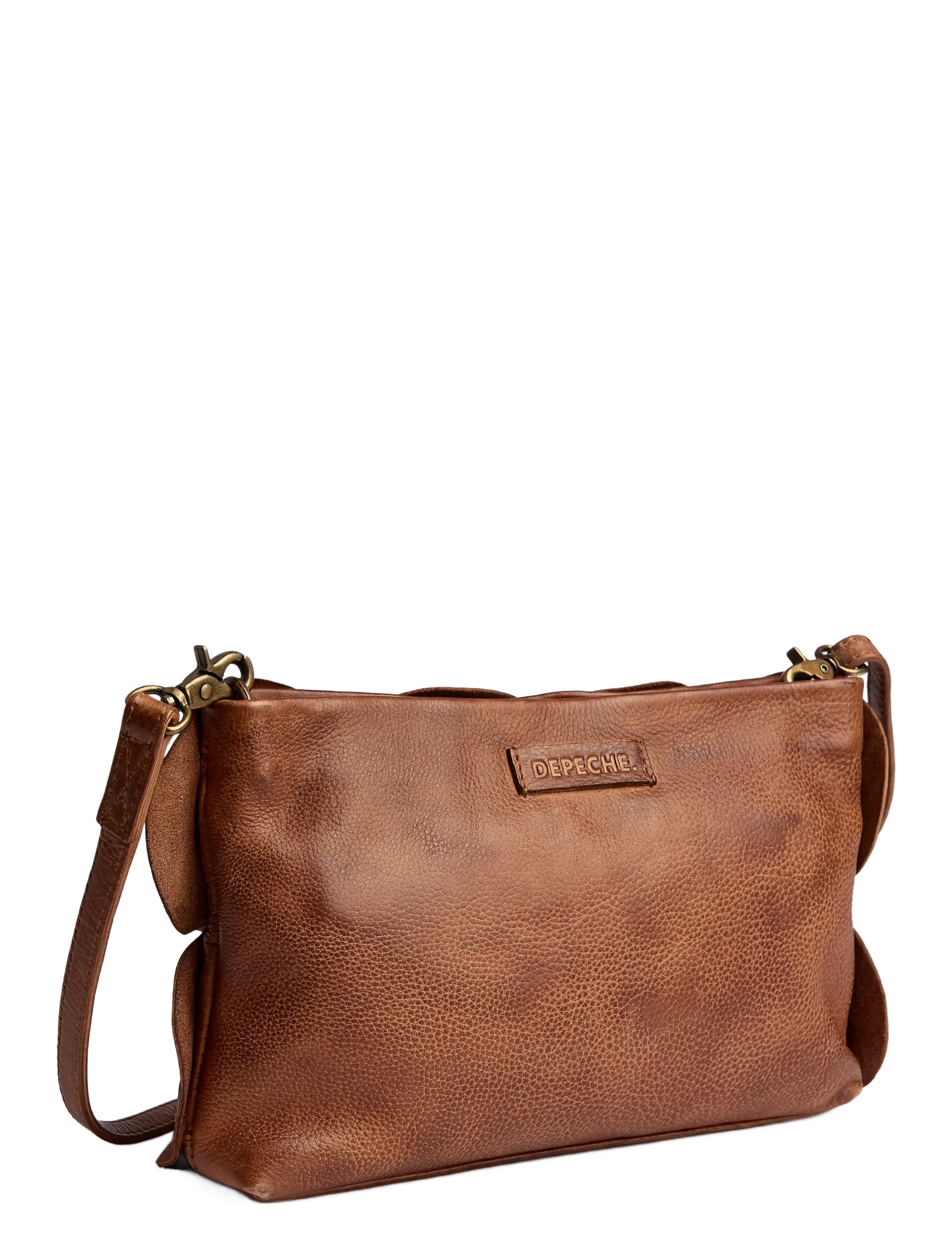 DEPECHE - Rio Clutch - umhängetaschen - 040 dark cognac - 1