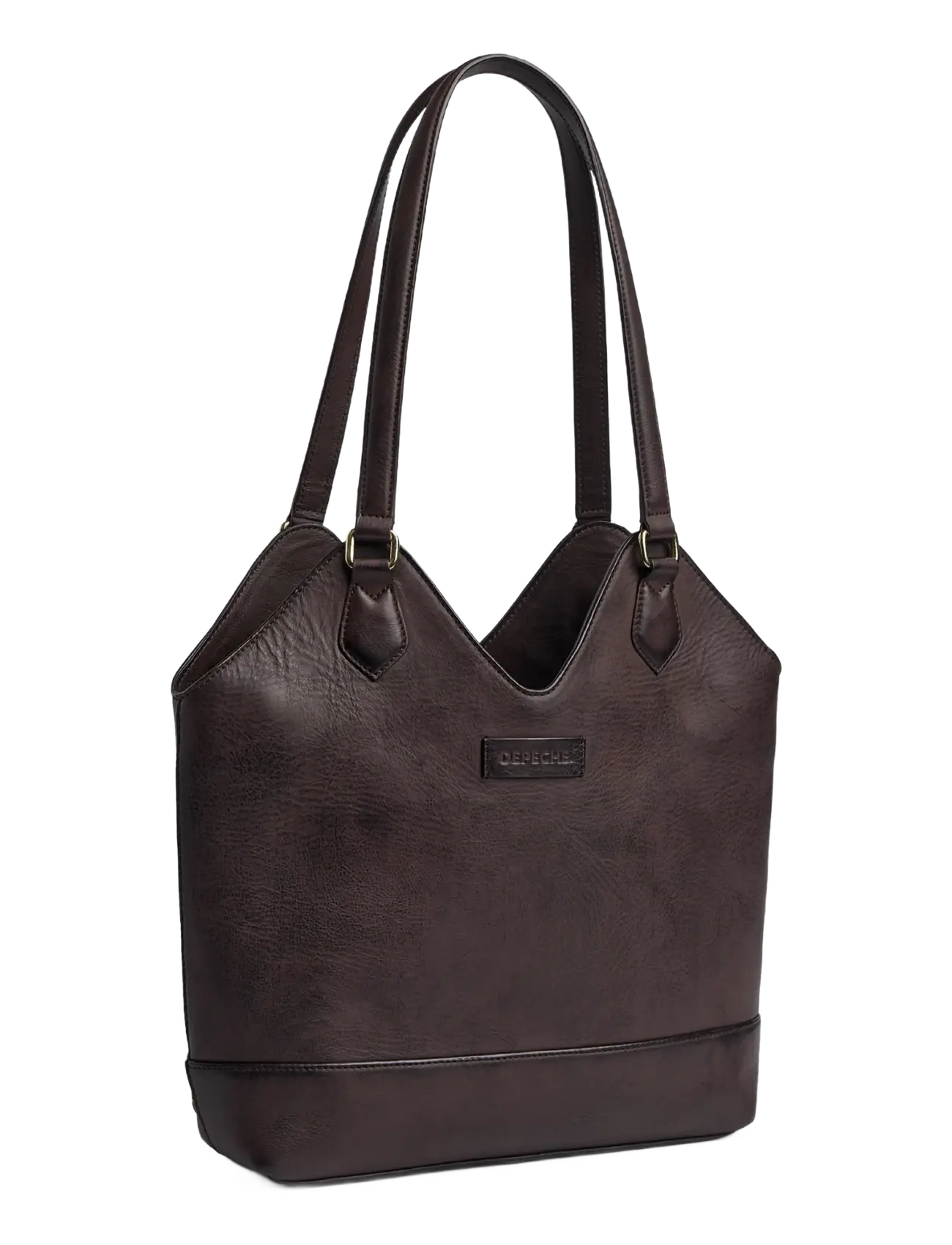 DEPECHE - Golden Chic Handbag - igapäevane stiil - 106 coffee - 1