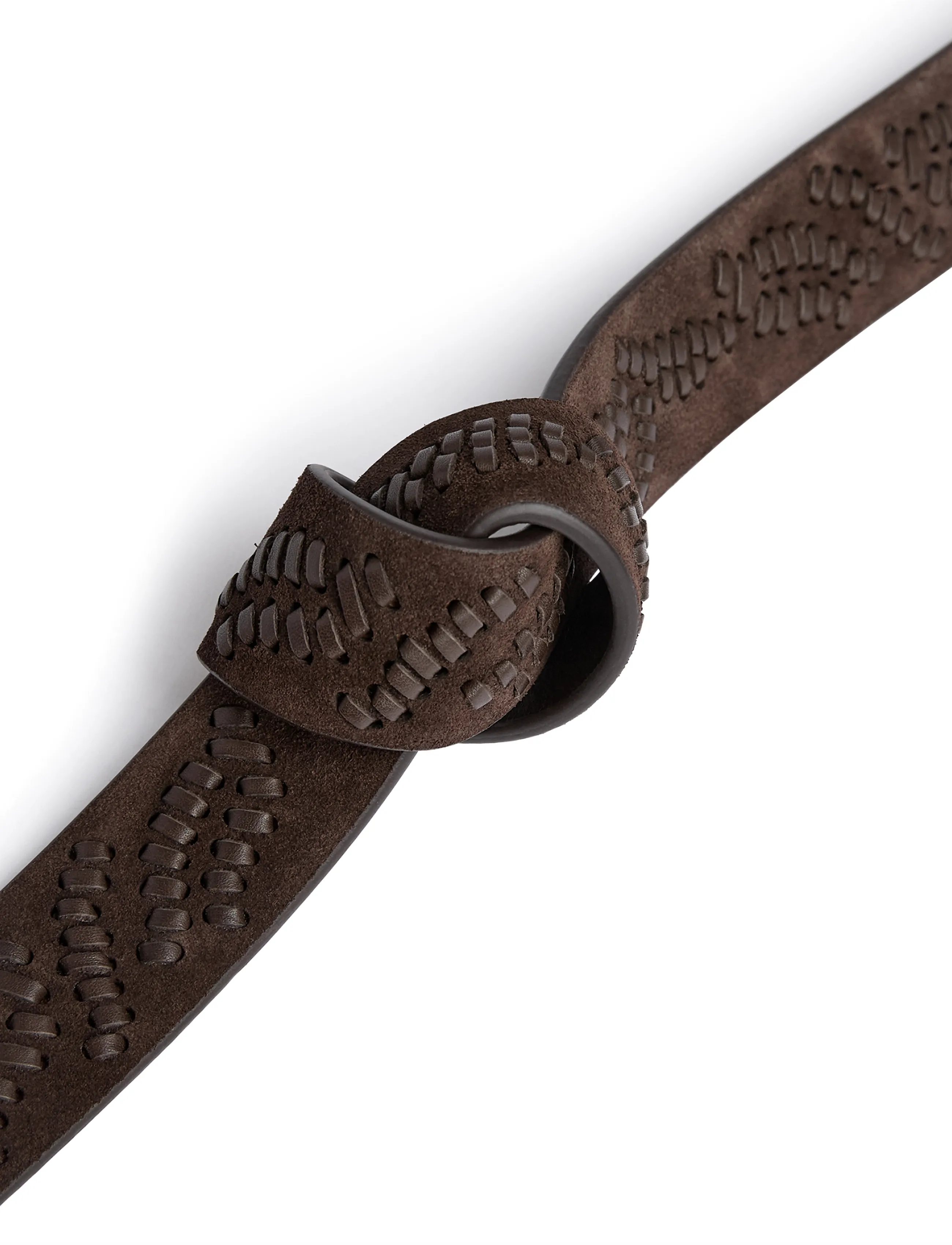 DEPECHE - Santa Fe belt - ledergürtel - 008 chocolate - 2