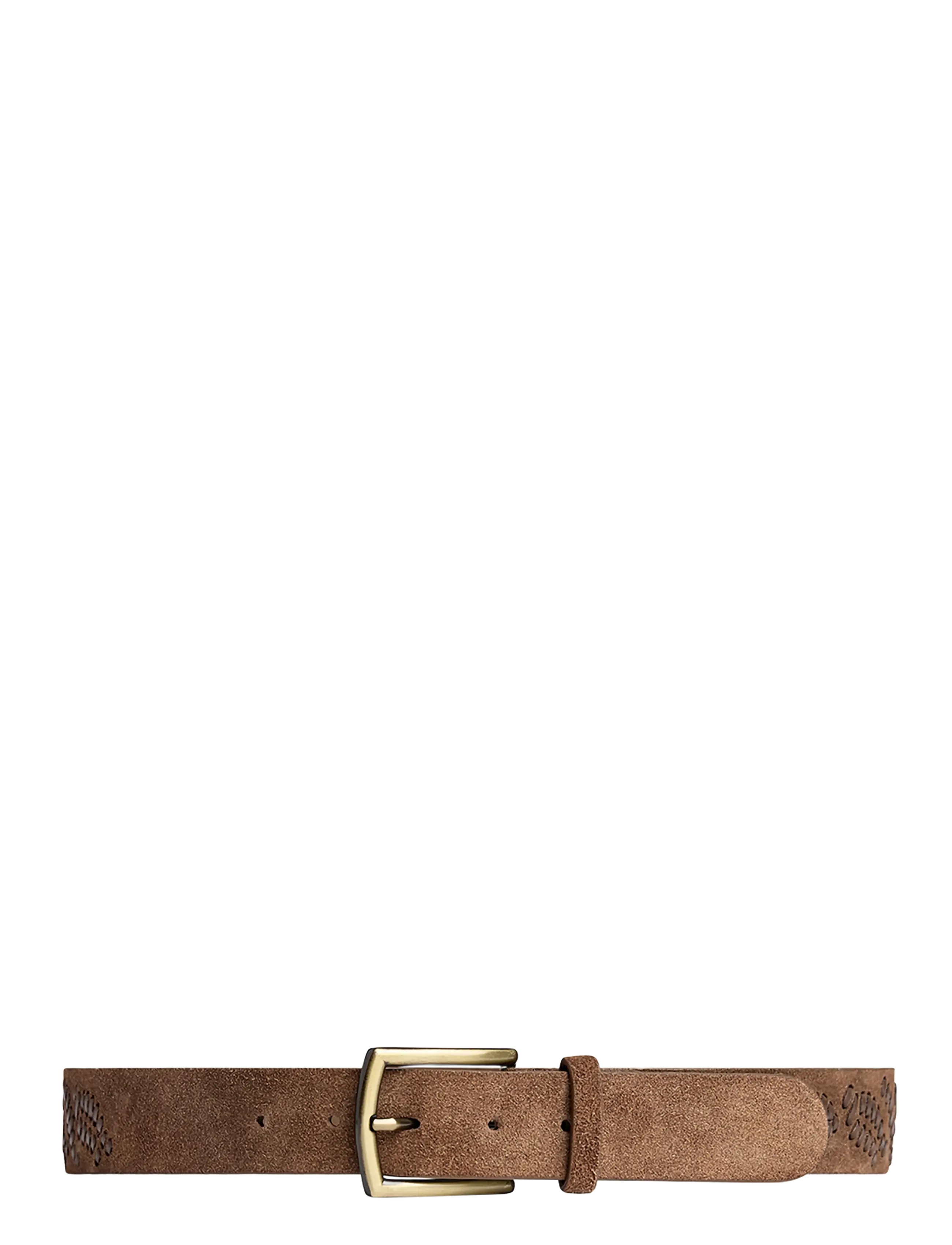 DEPECHE Santa Fe belt - Gürtel - 184 WALNUT / brown