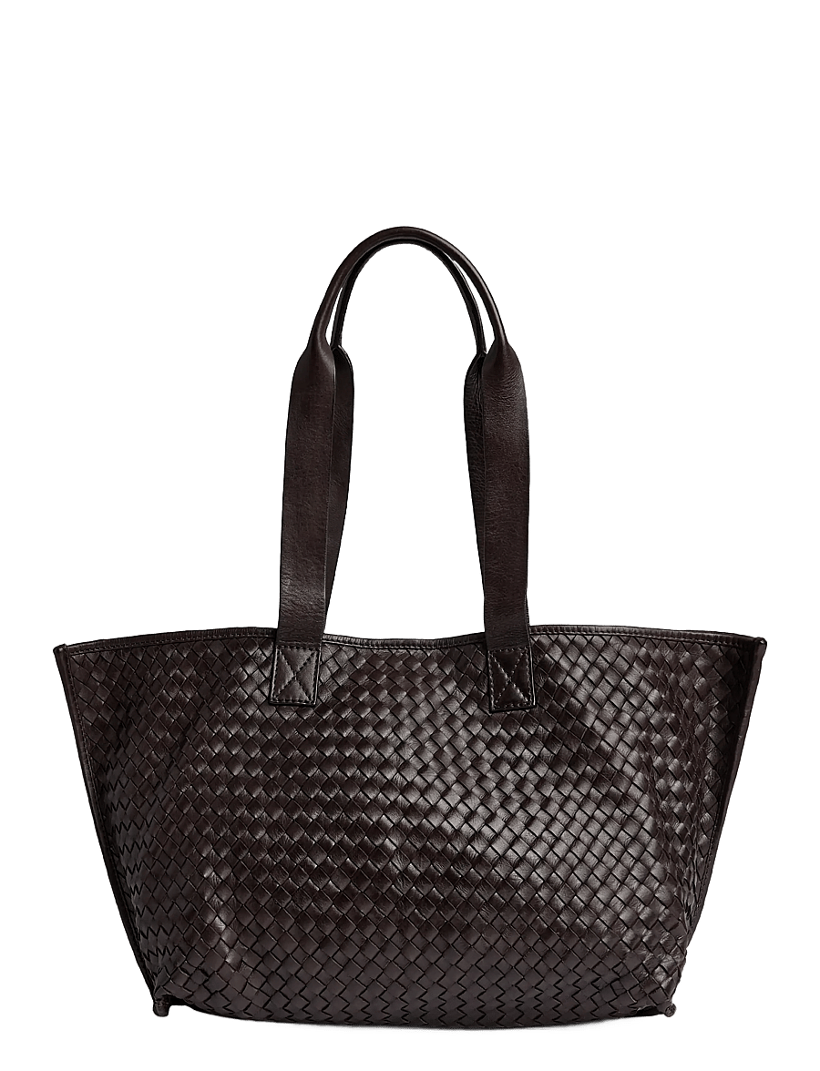 DEPECHE - Sofya shopper - shopper - 161 dark brown - 0