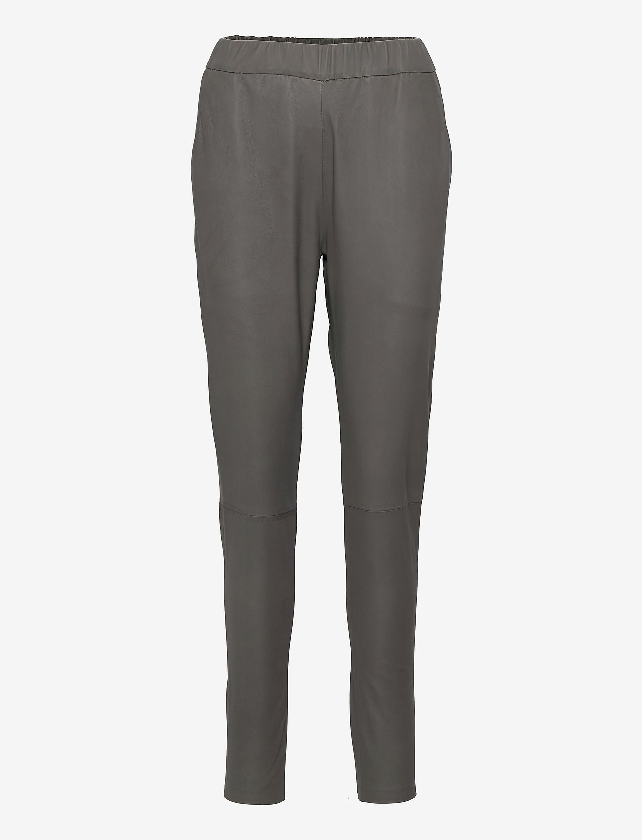 DEPECHE - Pant - læderbukser - 160 concrete - 0