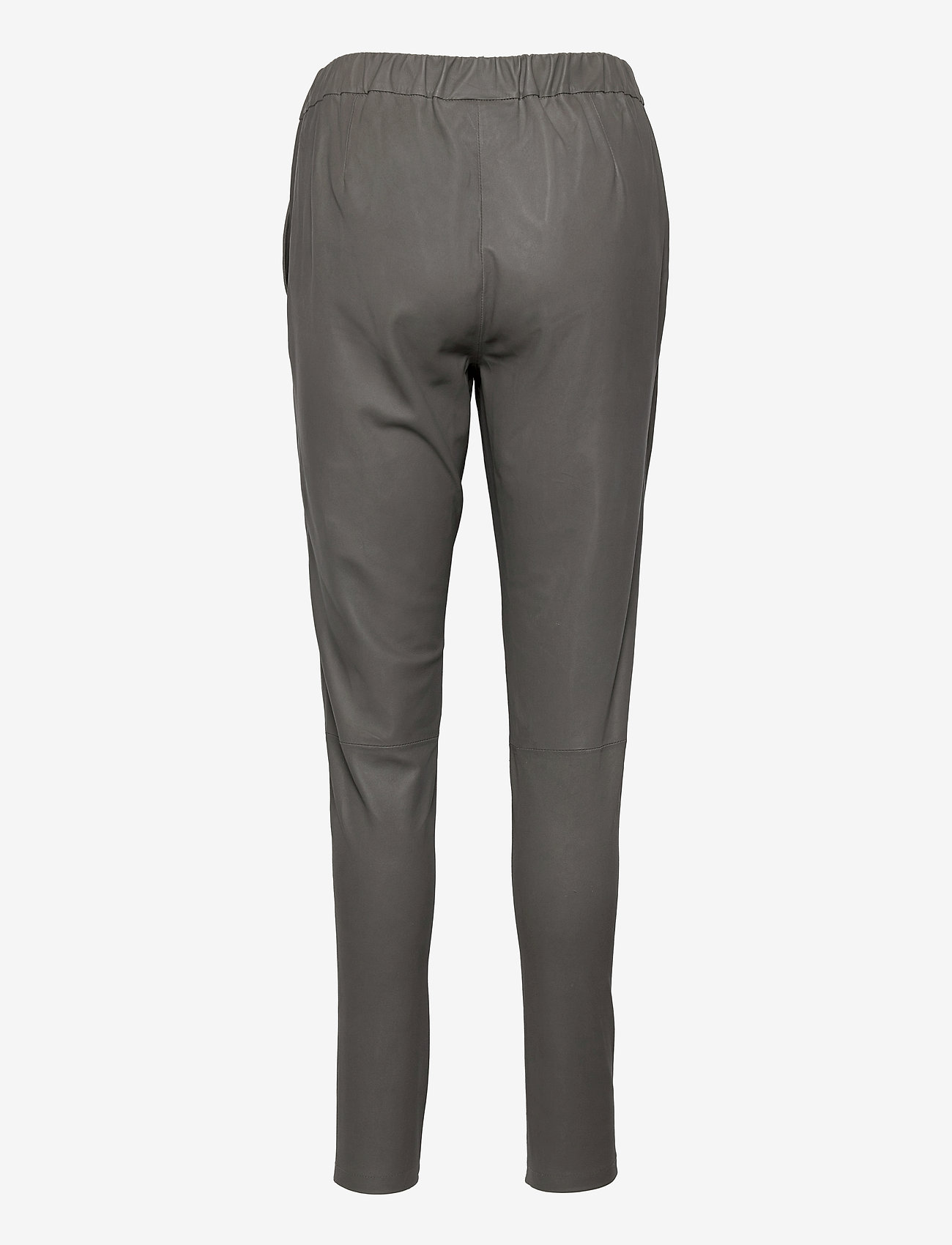 DEPECHE - Pant - læderbukser - 160 concrete - 1