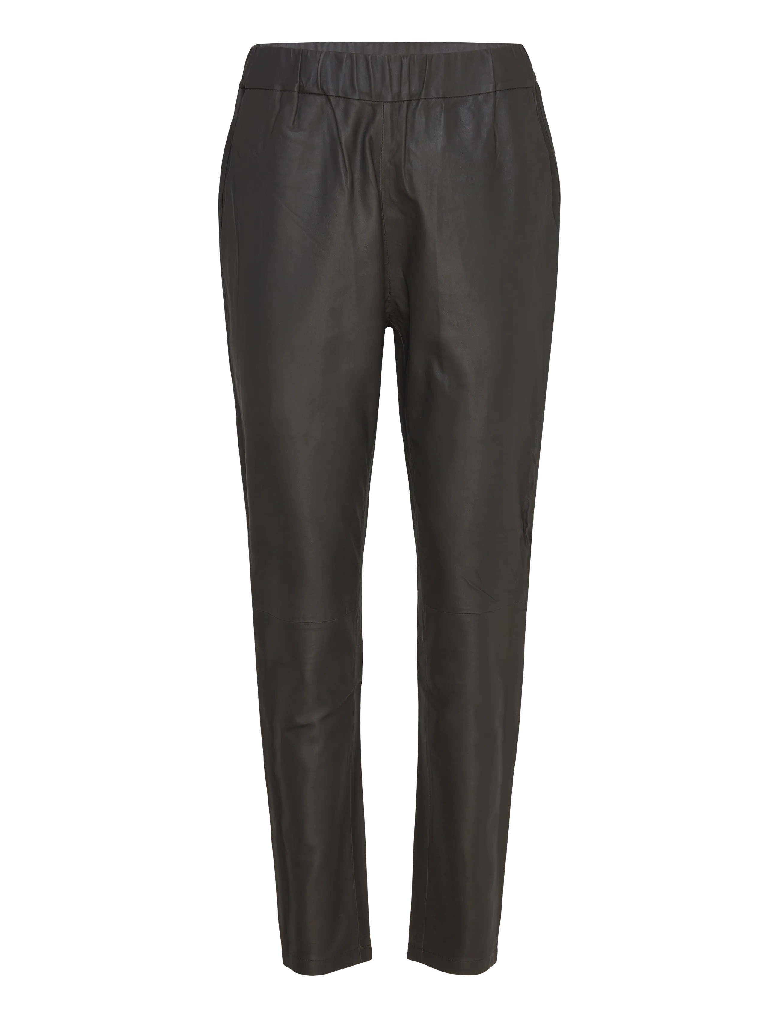 DEPECHE CarrieDEP RW Pants - Nahkpüksid - 175 CHARCOAL / black