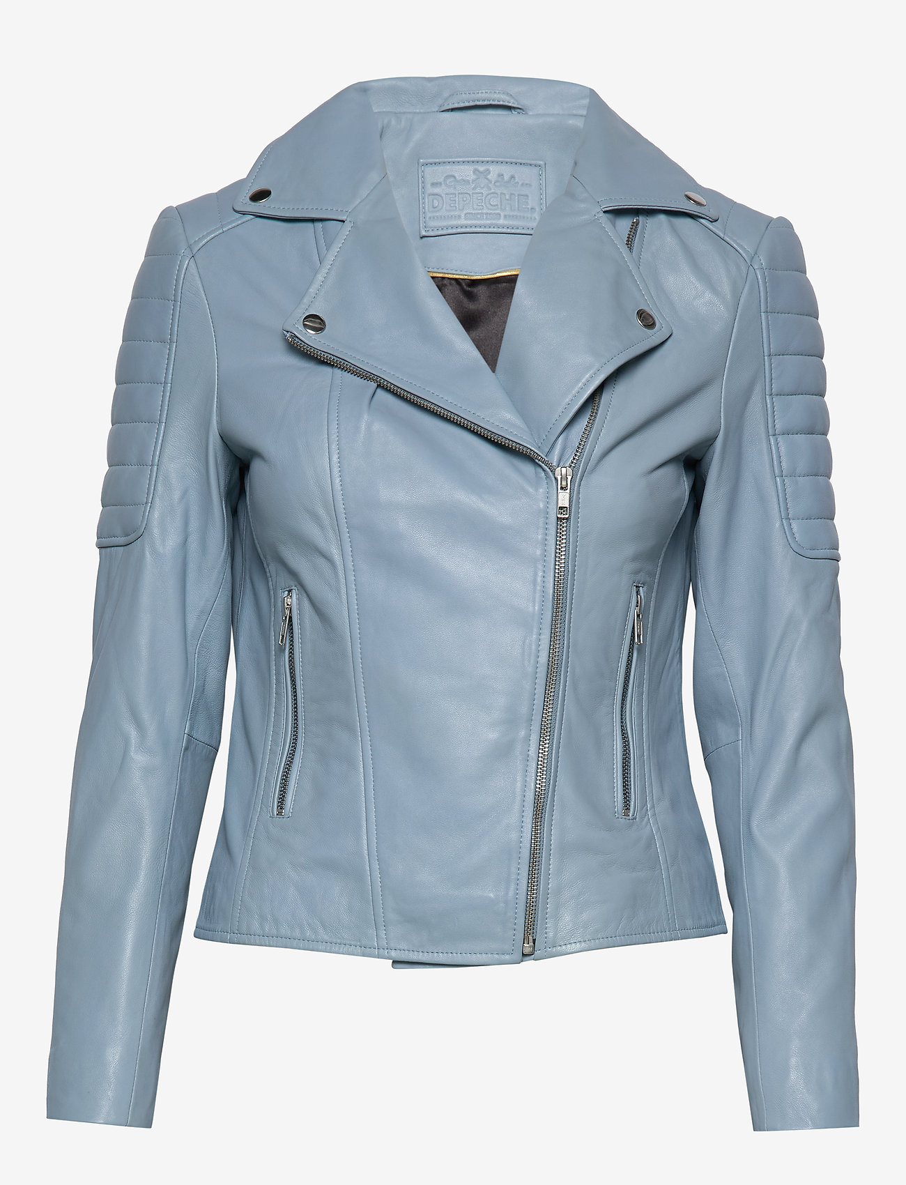 DEPECHE - Biker jacket - 144 denim blue - 0
