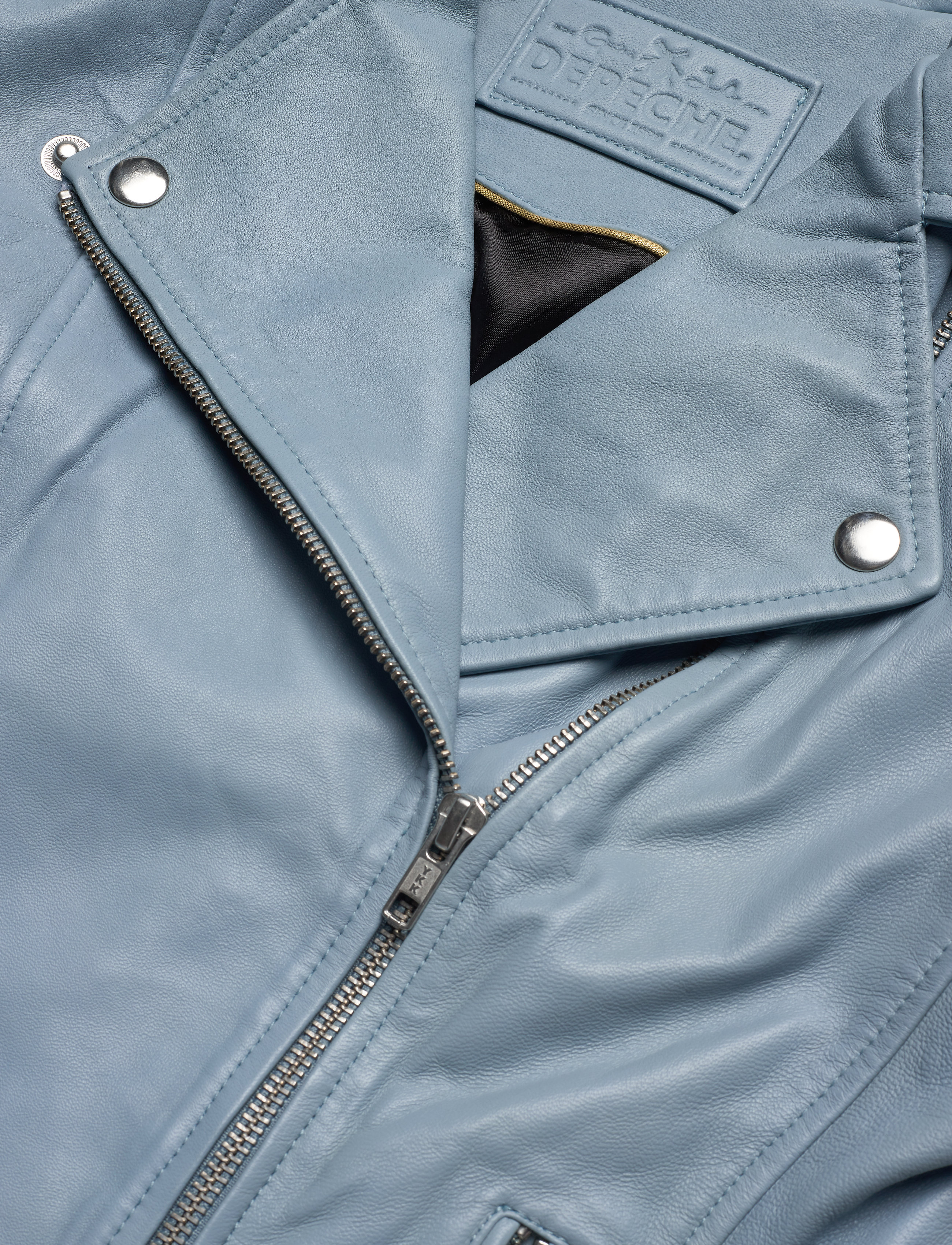 DEPECHE - Biker jacket - 144 denim blue - 3