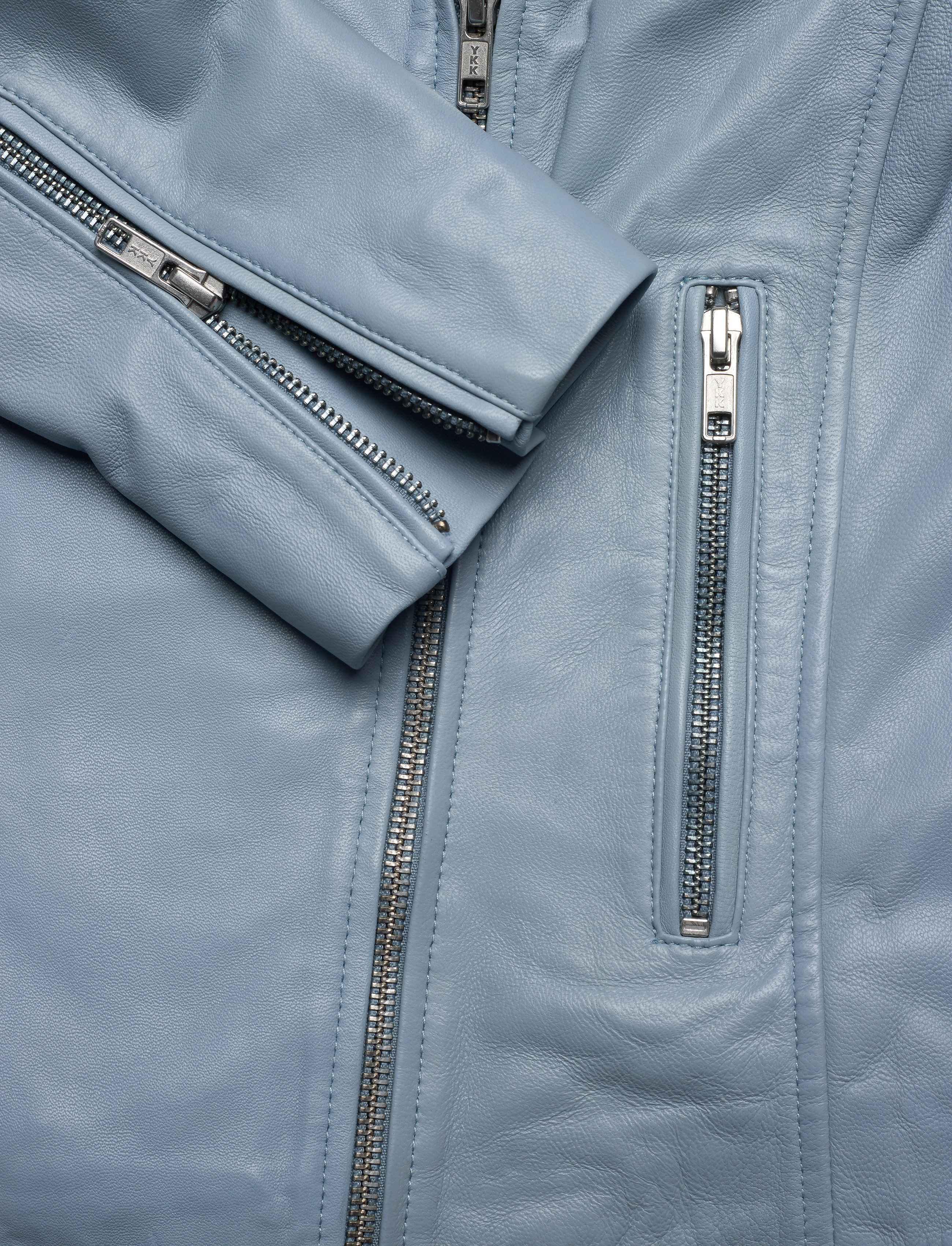 DEPECHE - Biker jacket - 144 denim blue - 4