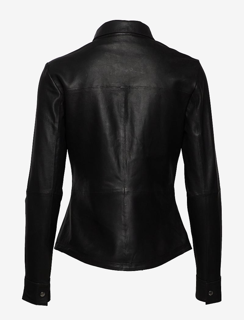 DEPECHE - Shirt w/buttons - långärmade skjortor - black - 1