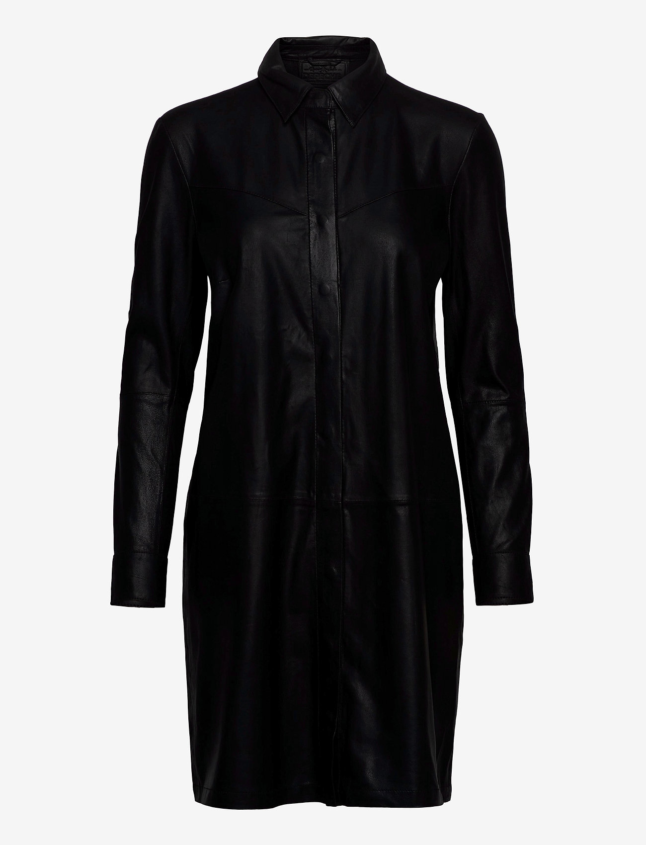 DEPECHE - Long shirt - skjortekjoler - black - 0
