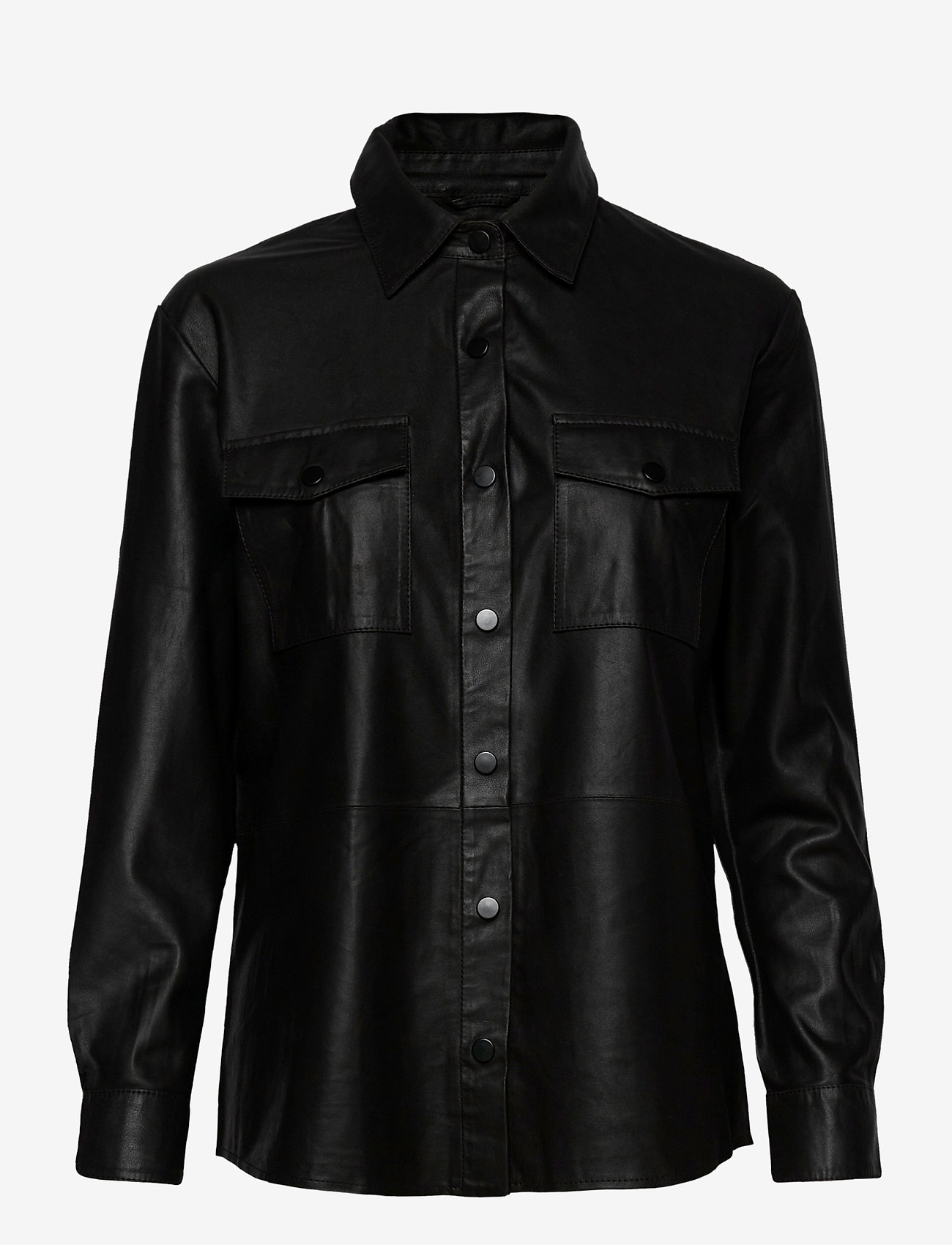 DEPECHE - Shirt w buttons - black - 0