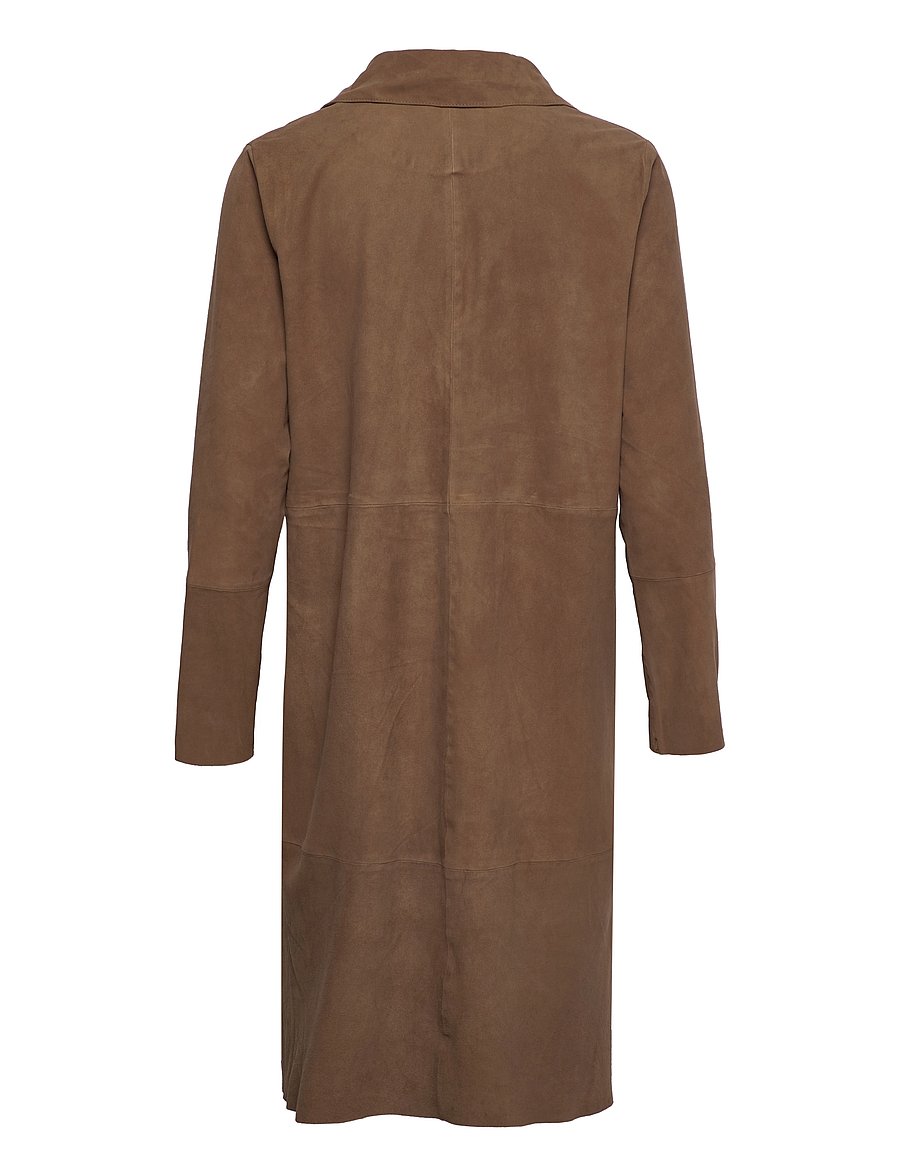 DEPECHE - Long cardigan - mud - 1