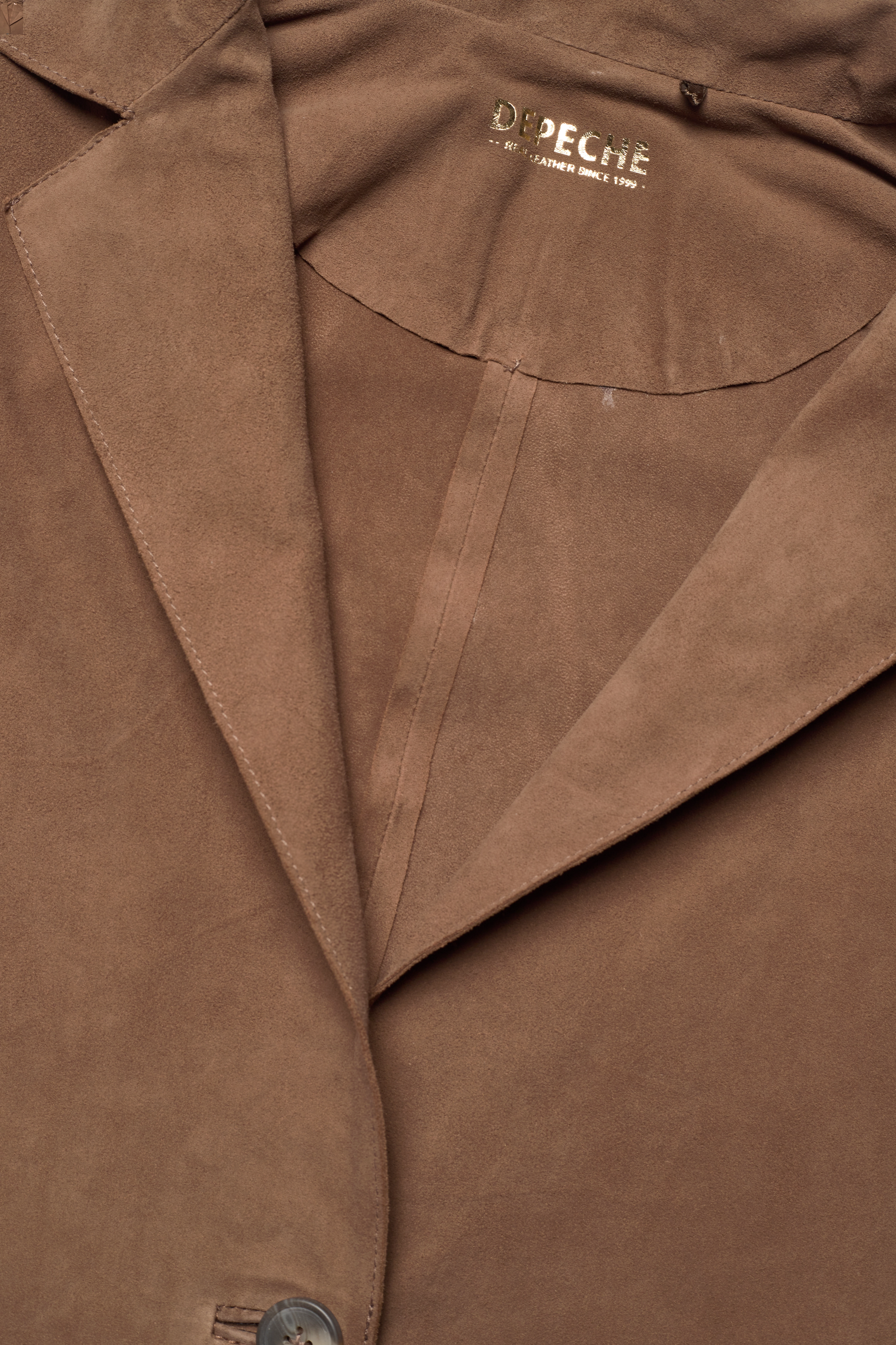 DEPECHE - Long cardigan - mud - 2