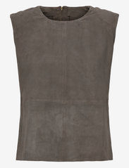 DEPECHE - Top - sleeveless blouses - grey - 0