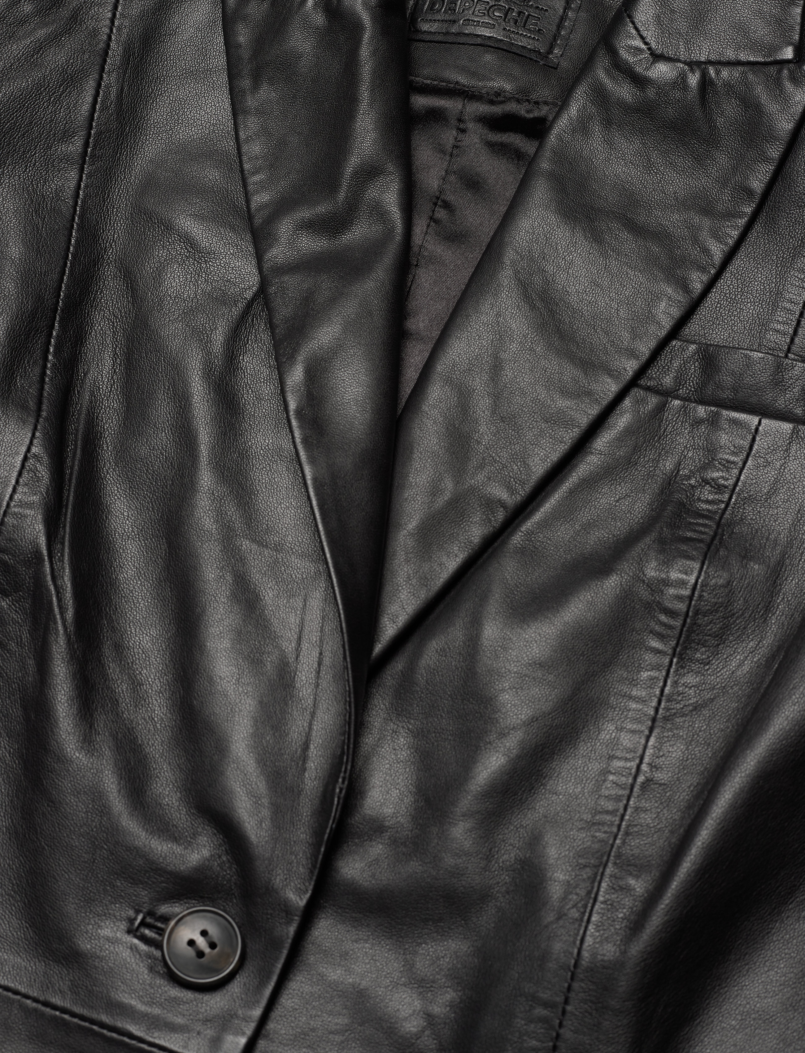 DEPECHE - Blazer - nahktagid - 099 black (nero) - 2