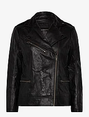 DEPECHE - Biker jacket - spring jackets - black - 0