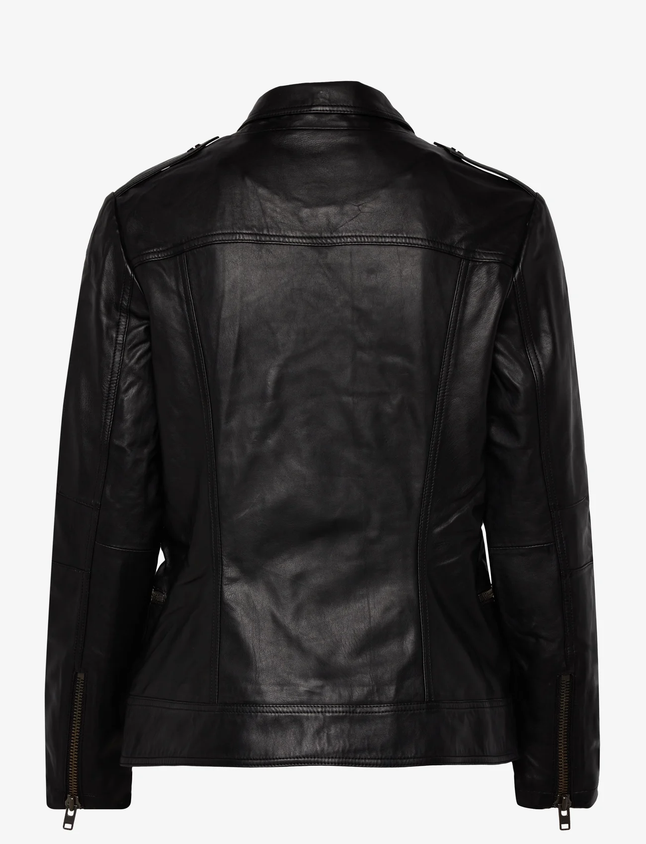 DEPECHE - Biker jacket - lentejassen - black - 1