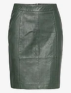 DicteDEP Leather Skirt - 102 BOTTLE GREEN