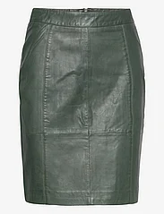 DEPECHE - DicteDEP Leather Skirt - nahkahameet - 102 bottle green - 0