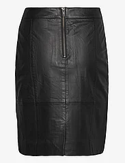 DEPECHE - DicteDEP Leather Skirt - leather skirts - black - 1