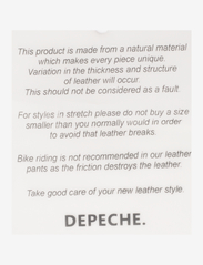 DEPECHE - DicteDEP Leather Skirt - odiniai sijonai - black - 2