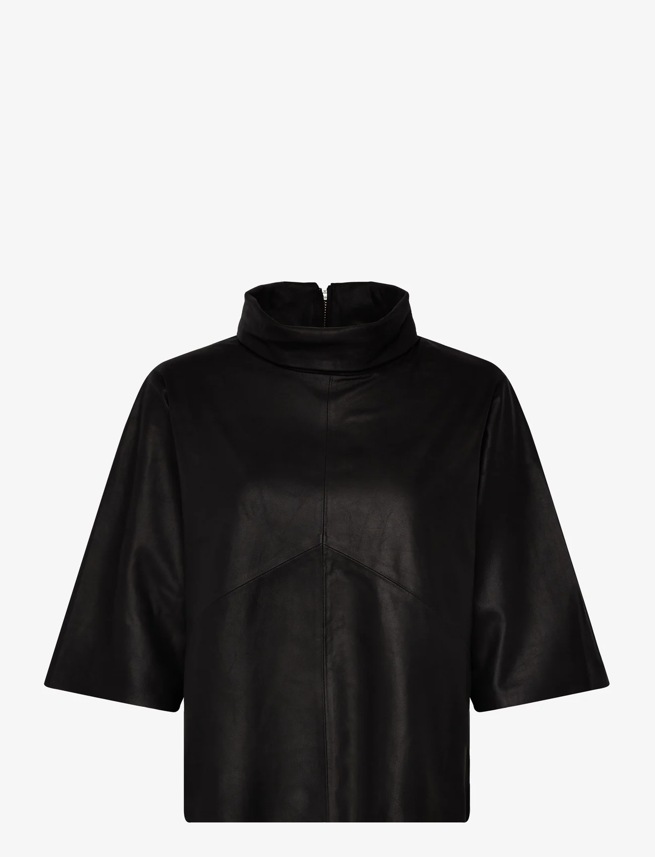 DEPECHE - Top - blouses met lange mouwen - 099 black (nero) - 0