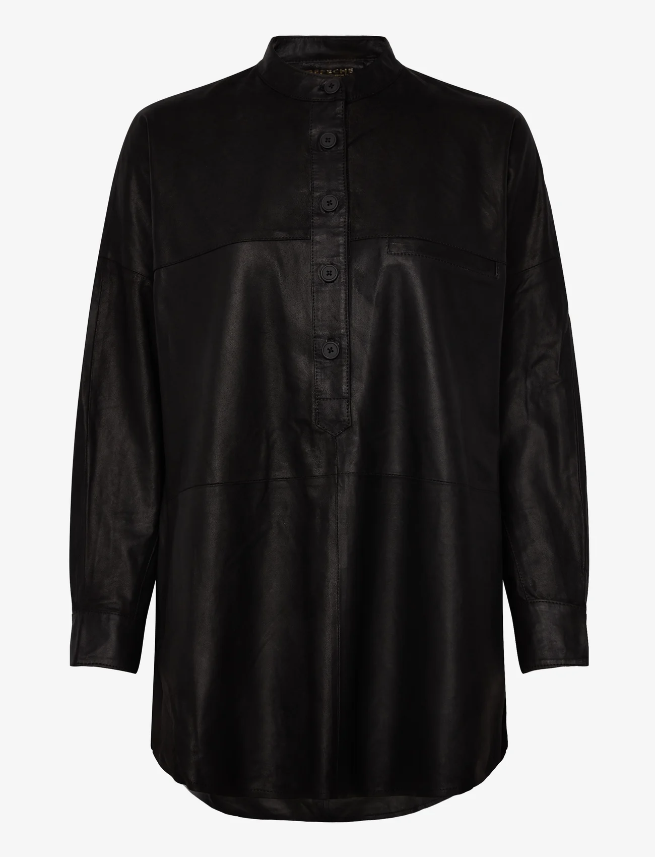 DEPECHE - Shirt - langärmlige hemden - 099 black (nero) - 0