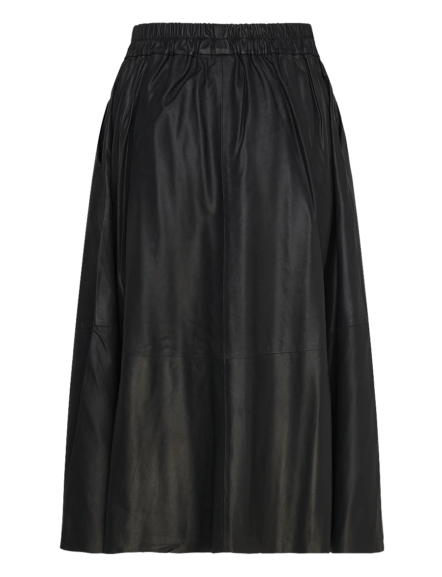 DEPECHE - ElinorDEP Leather Skirt - lædernederdele - 099 black (nero) - 1