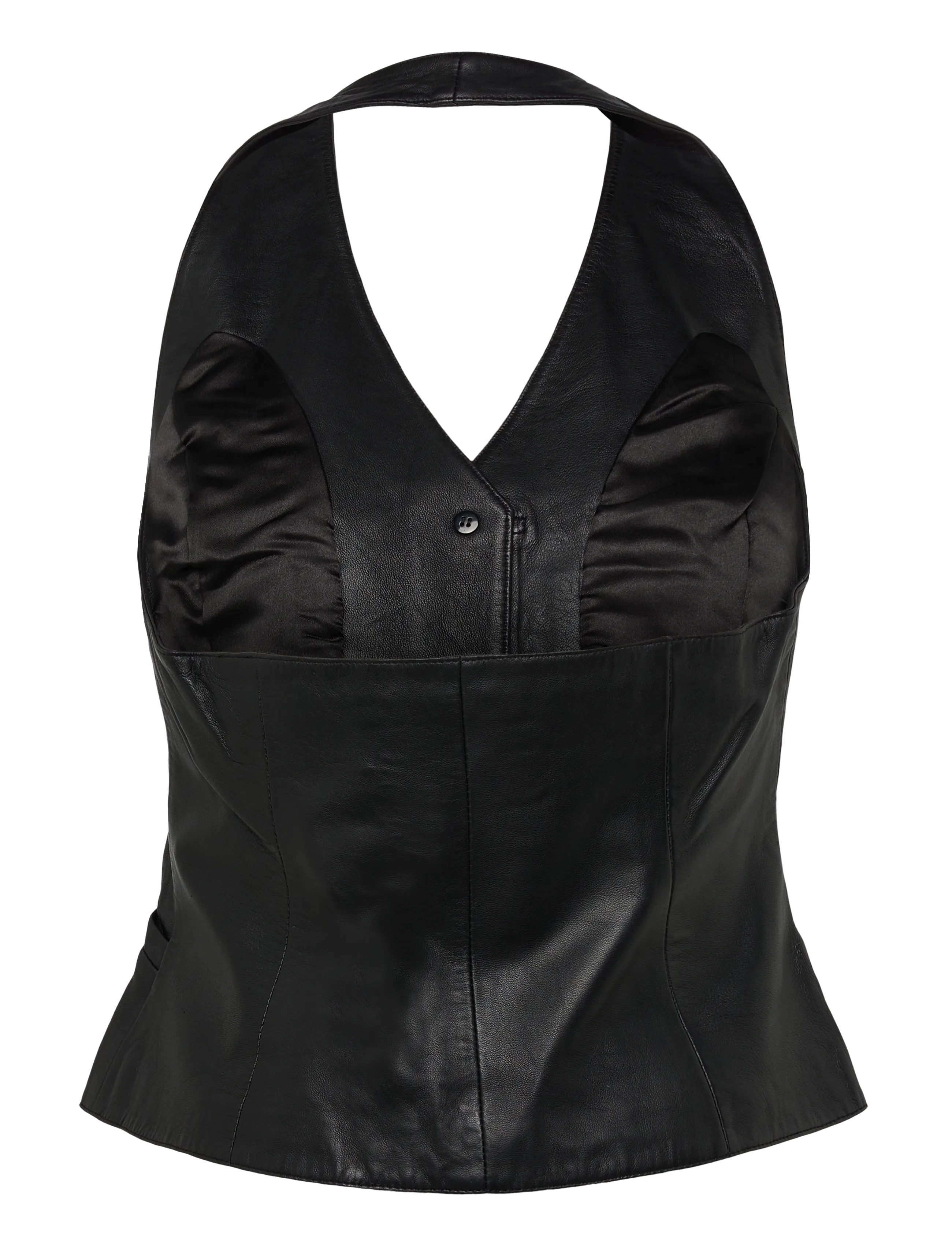 DEPECHE - KimmiDEP Leather Vest - Ærmeløse toppe - 099 black (nero) - 1