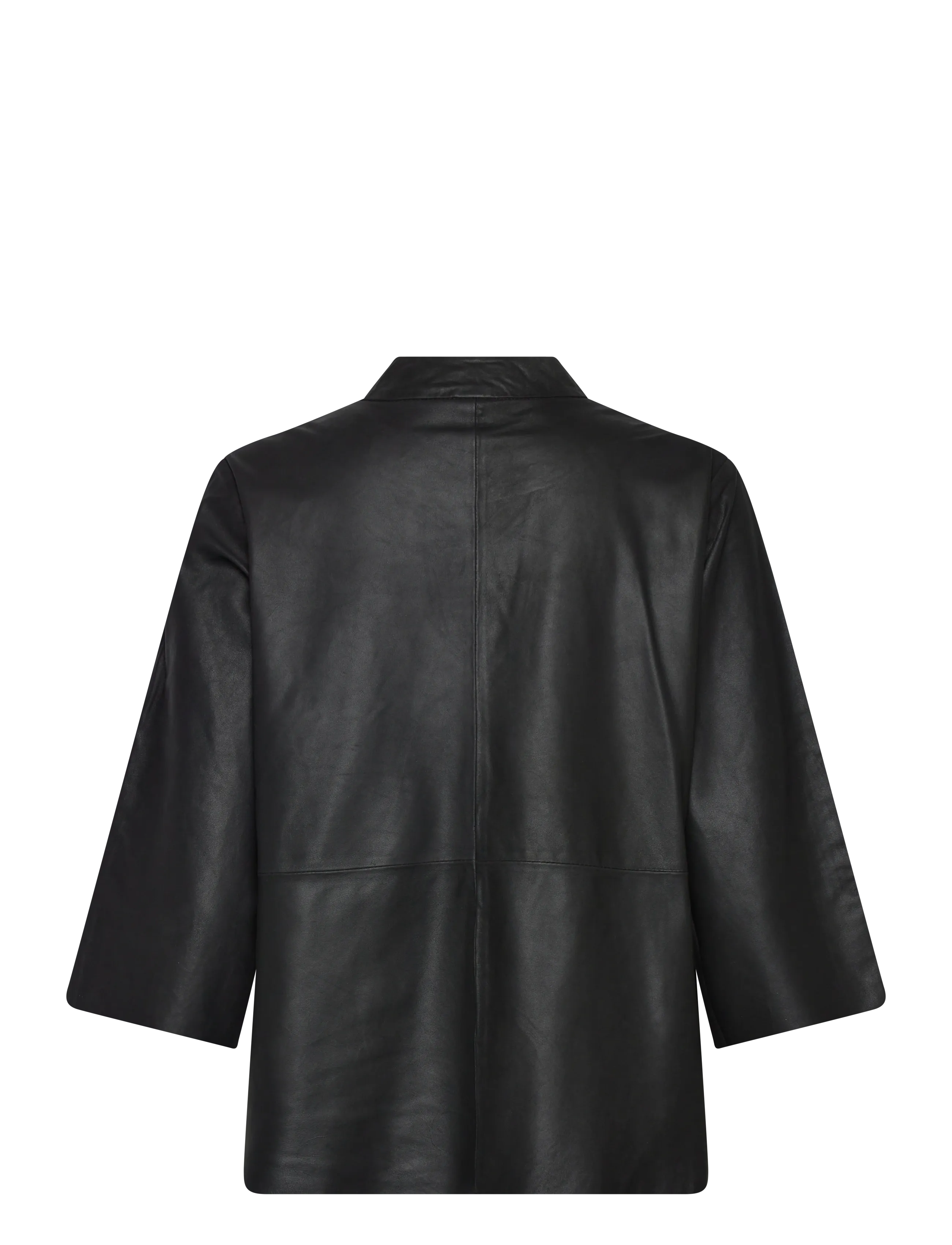 DEPECHE - KyleDEP Leather Top - langærmede toppe - 099 black (nero) - 1