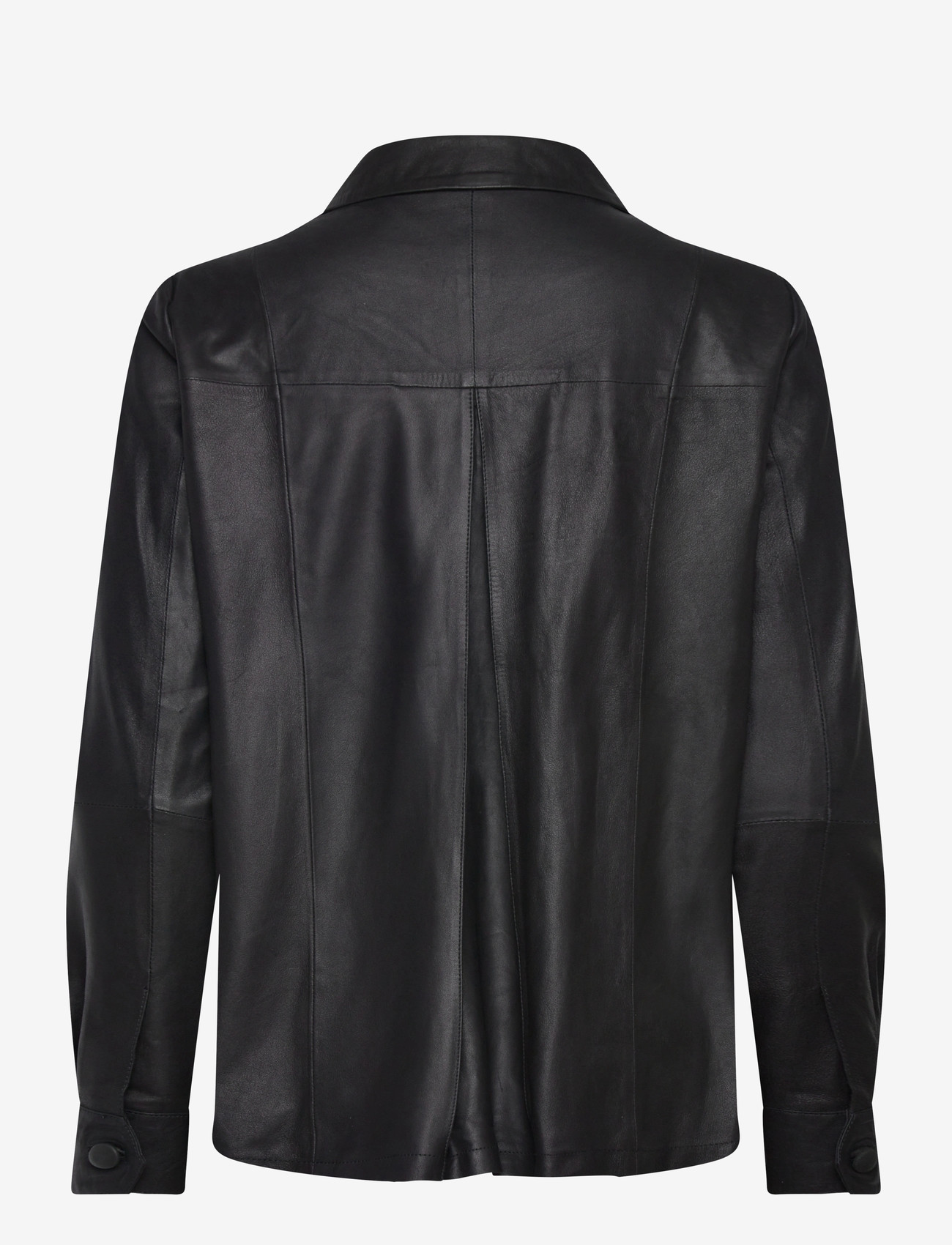 DEPECHE - LenoaDEP Leather Jacket - höstjackor - 099 black (nero) - 1