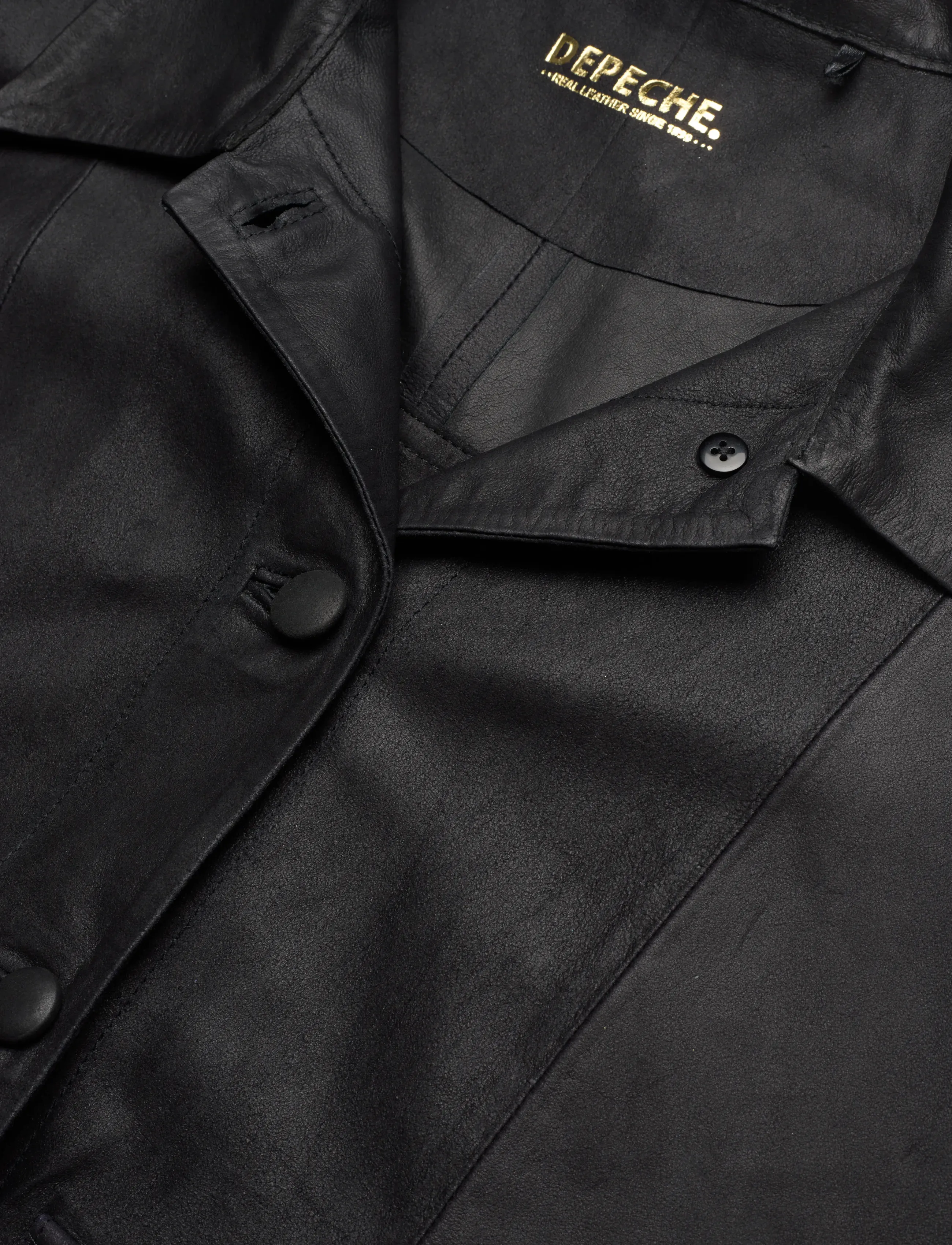 DEPECHE - LenoaDEP Leather Jacket - lederjacken - 099 black (nero) - 2
