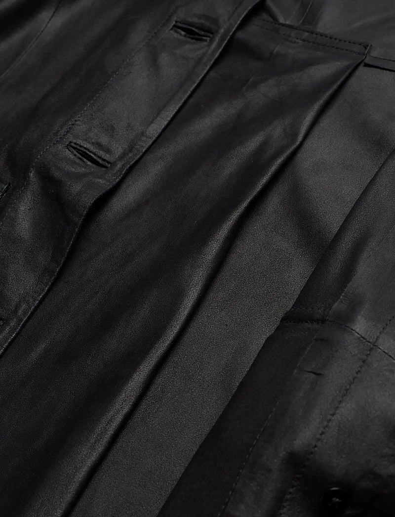 DEPECHE - LenoaDEP Leather Jacket - frühlingsjacken - 099 black (nero) - 4