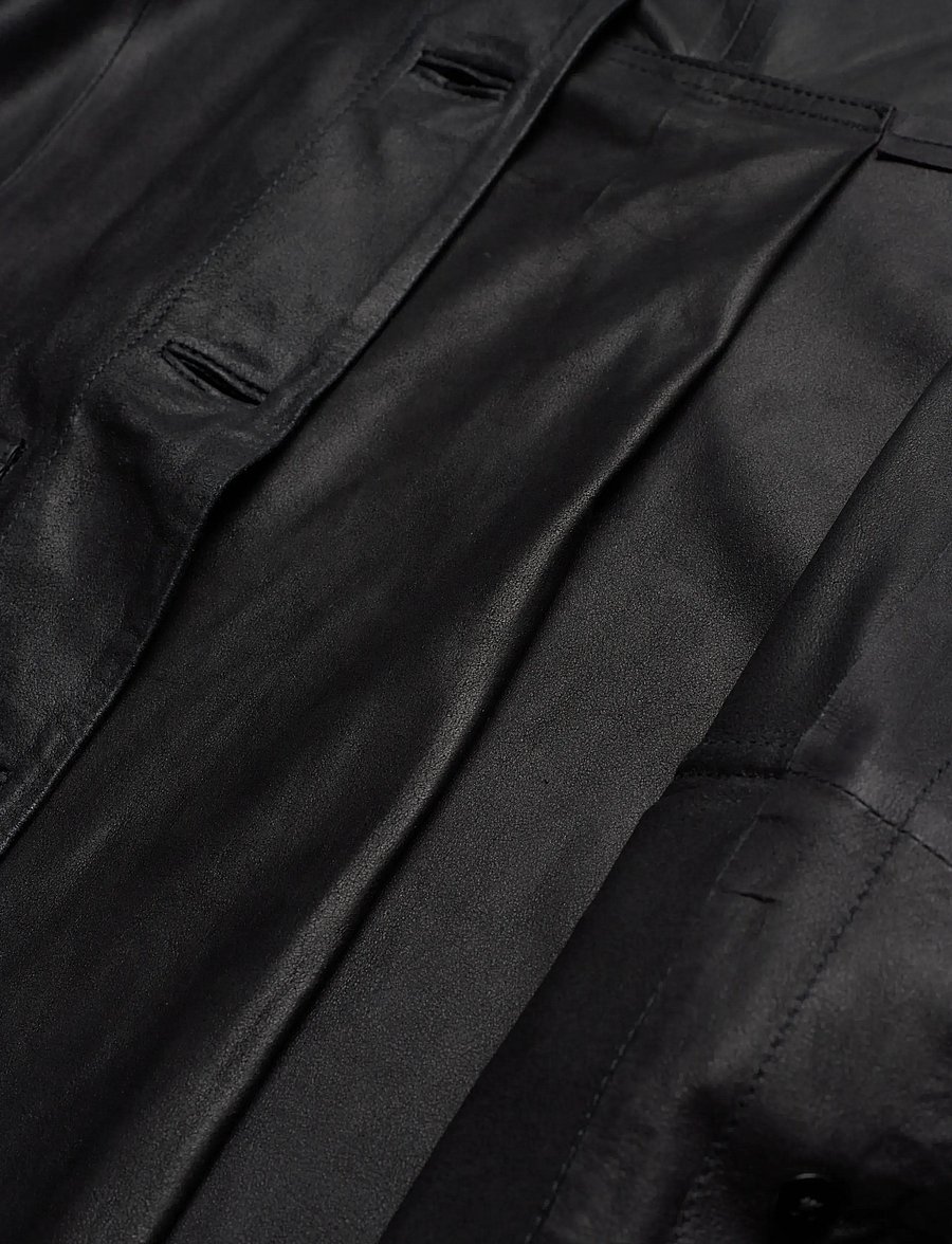 DEPECHE - LenoaDEP Leather Jacket - lederjacken - 099 black (nero) - 4