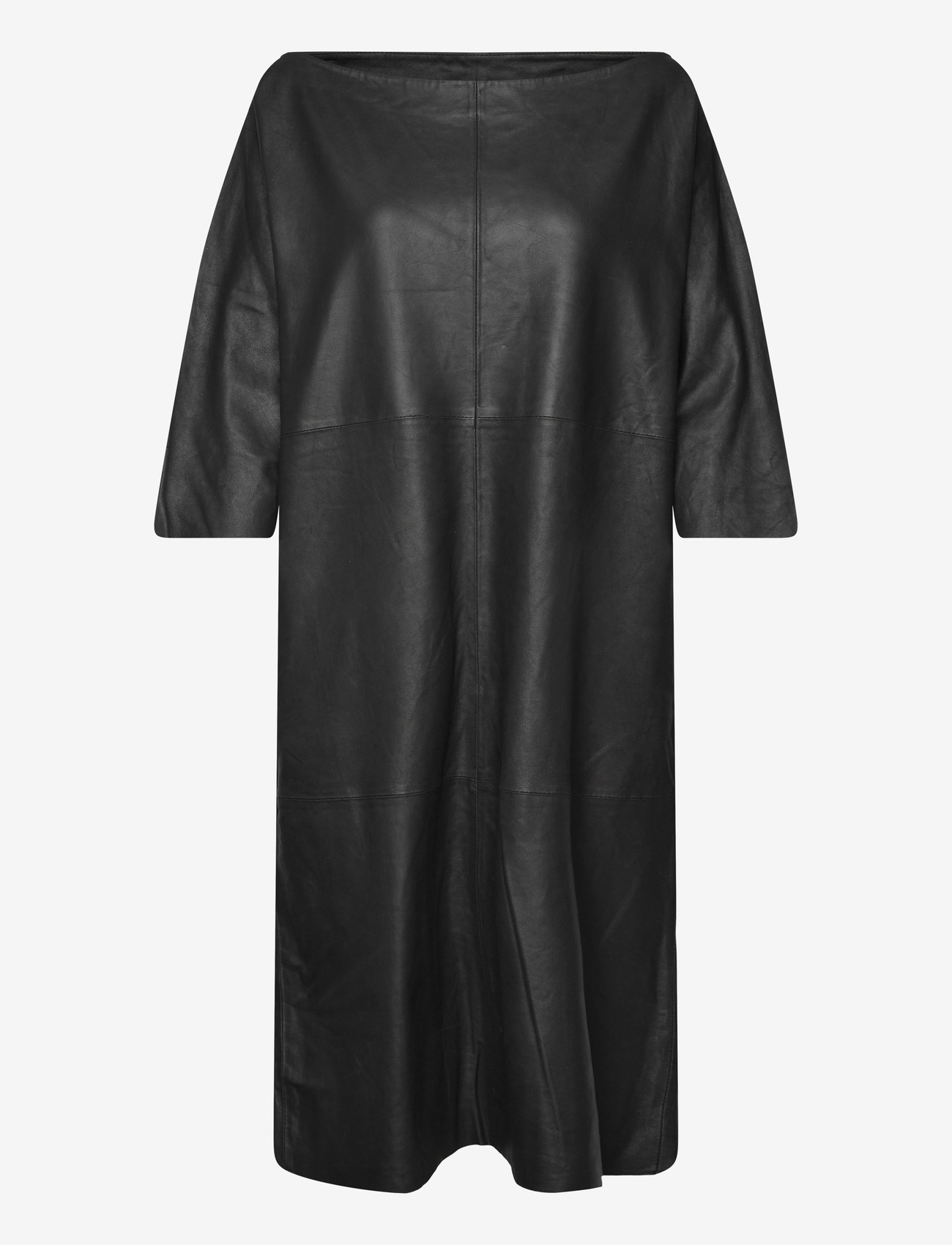 DEPECHE - OliviaDEP Leather Dress - midikleider - 099 black (nero) - 0