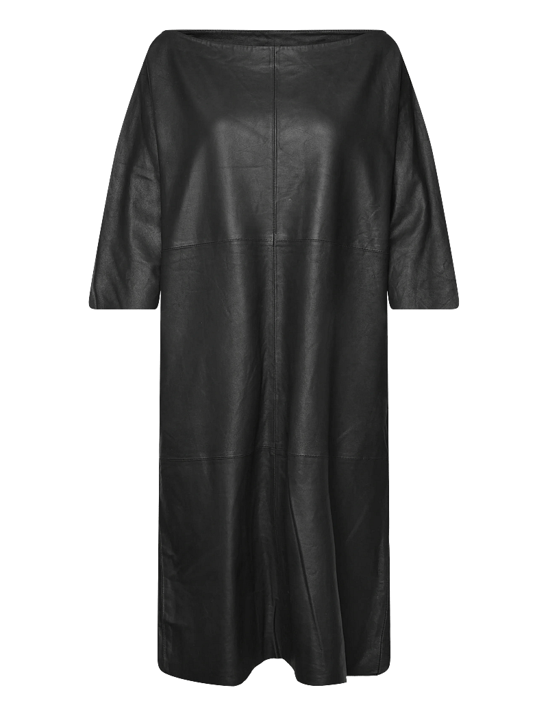 DEPECHE - OliviaDEP Leather Dress - midikleider - 099 black (nero) - 0