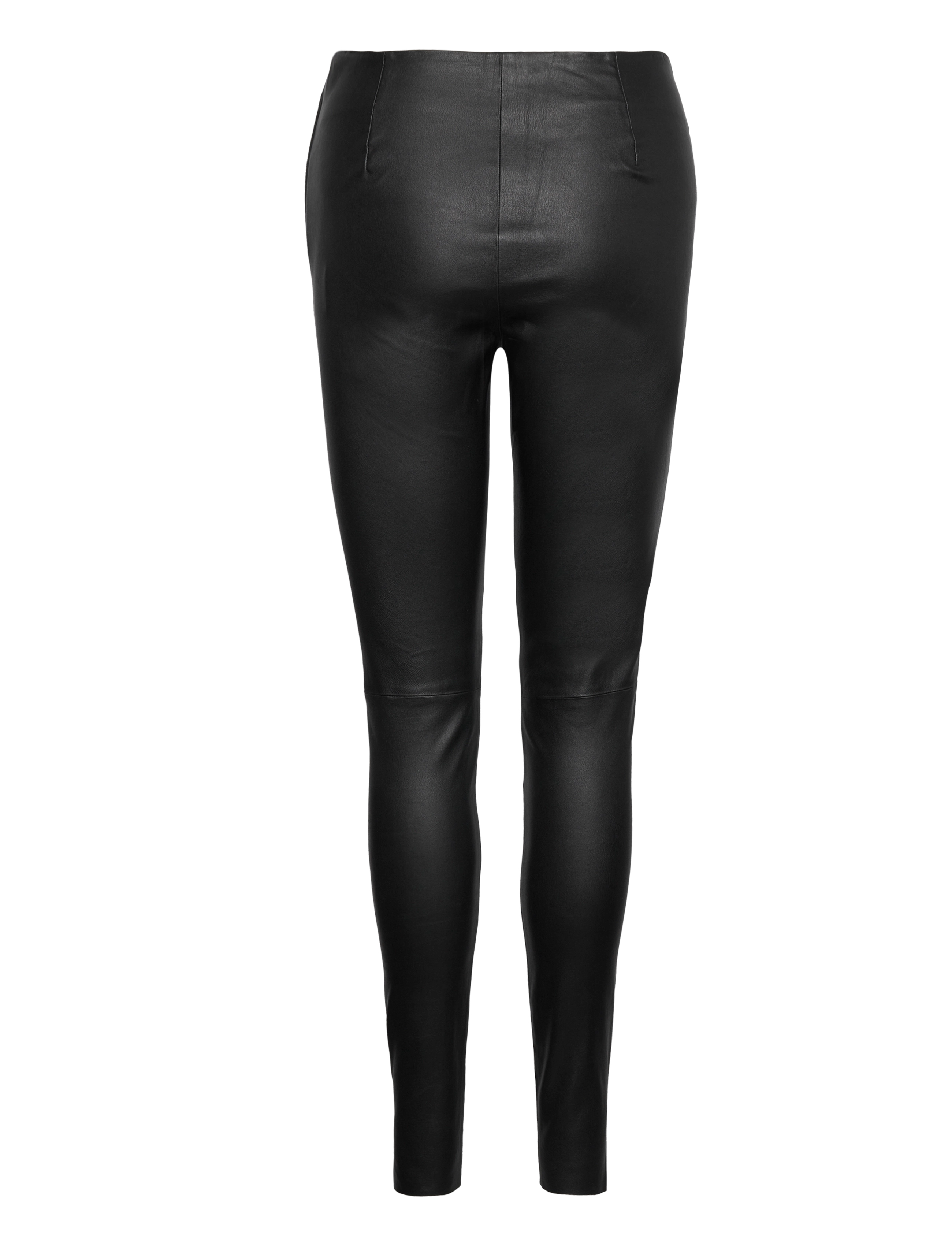 DEPECHE - Stretch legging - læderbukser - 099 black (nero) - 1