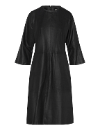 DEPECHE Rajadep Knee-long Leather Dress – midi dresses – shop at