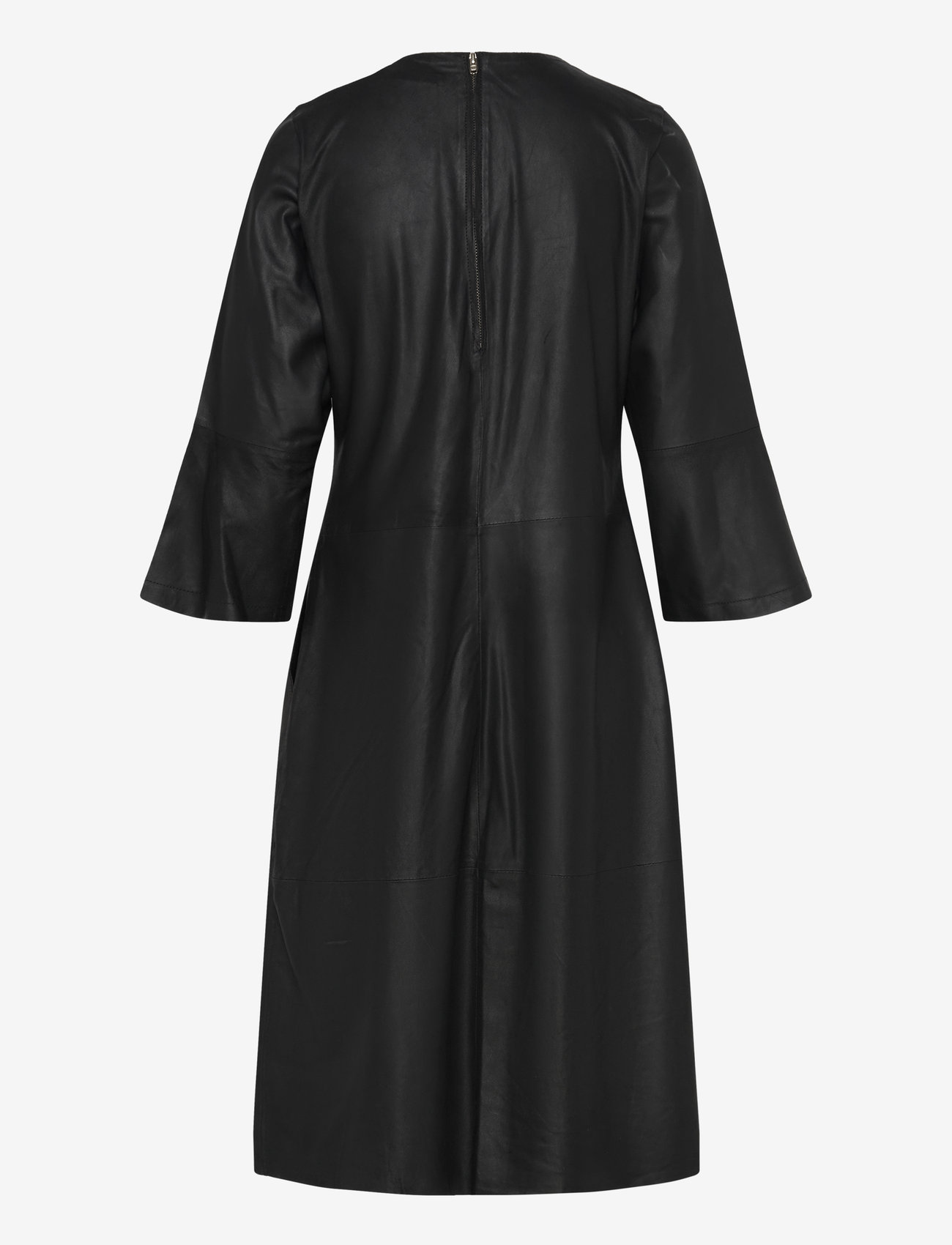 DEPECHE - RajaDEP Knee-long Leather Dress - midikleider - 099 black (nero) - 1