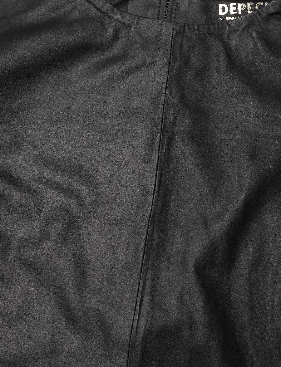 DEPECHE - RajaDEP Knee-long Leather Dress - 099 black (nero) - 2
