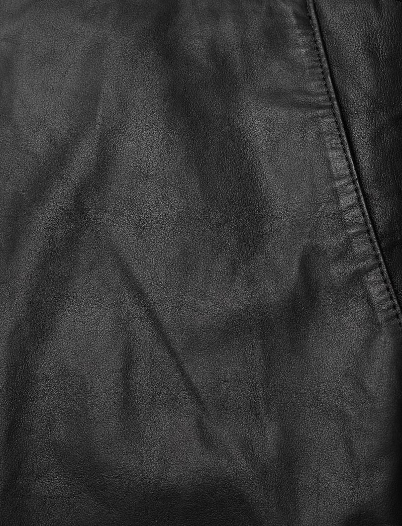 DEPECHE - RajaDEP Knee-long Leather Dress - midikleider - 099 black (nero) - 3