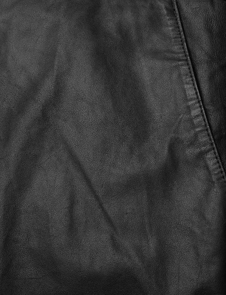 DEPECHE - RajaDEP Knee-long Leather Dress - 099 black (nero) - 3