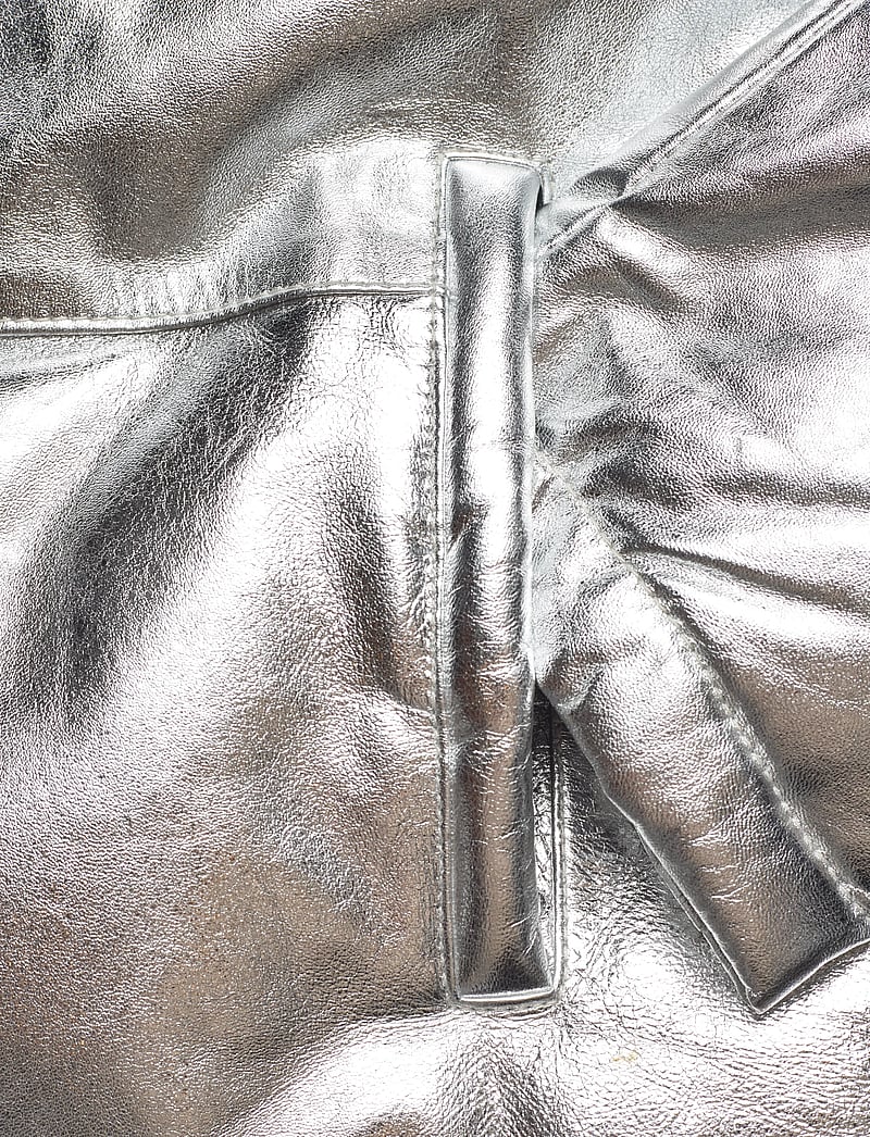 DEPECHE - LuluDEP Quilted Leather Jacket - frühlingsjacken - 207 silver metallic - 3