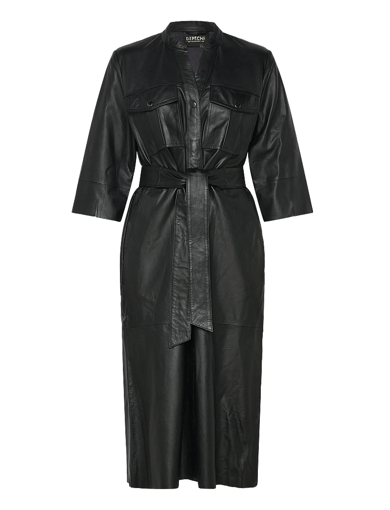 DEPECHE - PaigeDEP Dress - särkkleidid - 099 black (nero) - 0