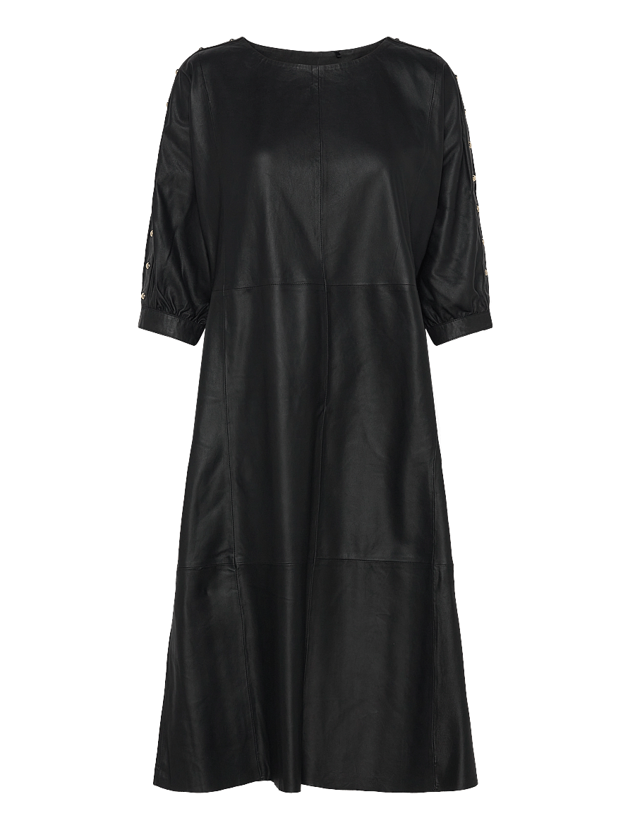 DEPECHE - PennyDEP Dress - midi kjoler - 099 black (nero) - 0