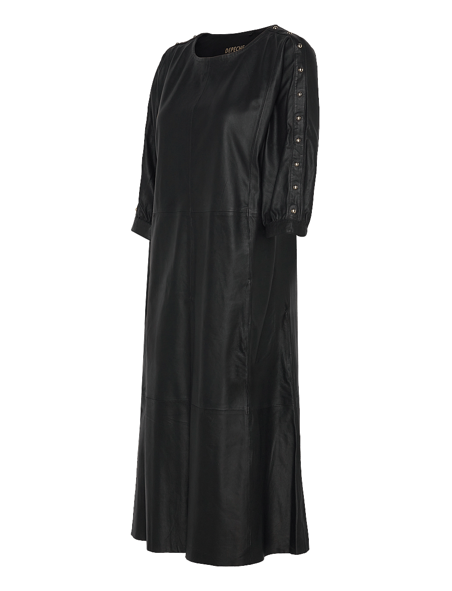 DEPECHE - PennyDEP Dress - midi kjoler - 099 black (nero) - 2