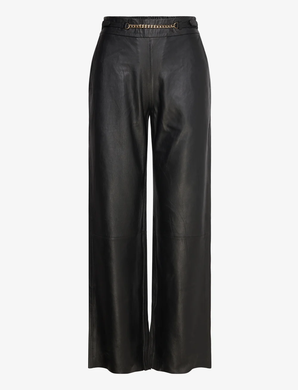 DEPECHE - AlmaDEP Pant - læderbukser - 099 black (nero) - 0