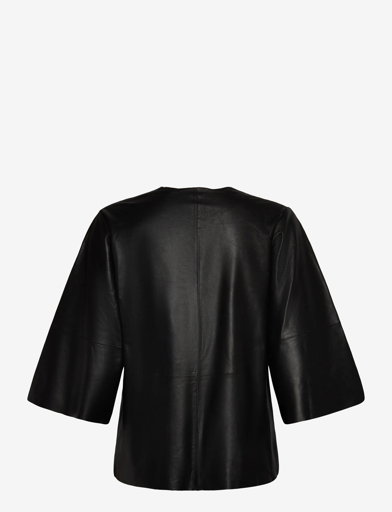 DEPECHE - TrineDEP Blouse - lühikeste varrukatega pluusid - 099 black (nero) - 1