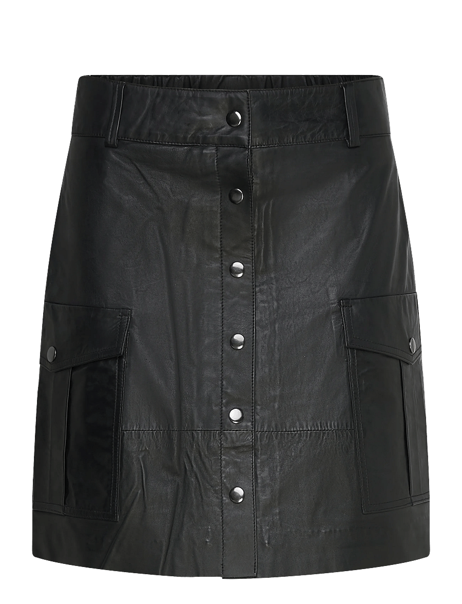 DEPECHE - DawnDEP Skirt - lederröcke - 099 black (nero) - 0