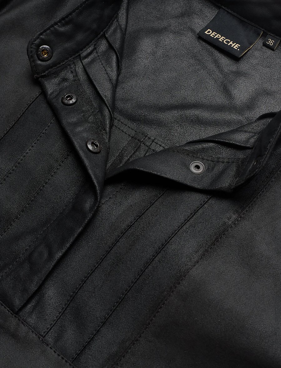 DEPECHE - TonaDEP Blouse - långärmade blusar - 099 black (nero) - 2